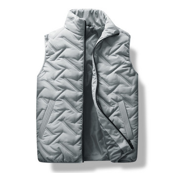 DIMUSI Χειμερινά Ανδρικά Γιλέκα Μόδα Βαμβακερά Ζεστά Γιλέκα Ανδρικά casual Outwear Windbreaker Θερμικό Αμάνικο Μπουφάν Ρούχα 8XL
