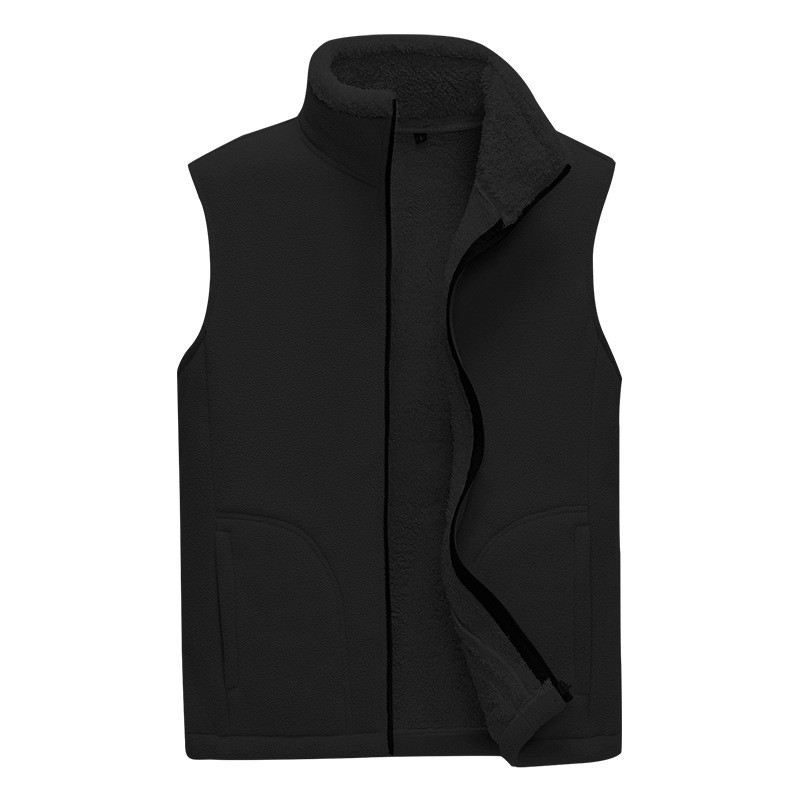 DIMUSI Мъжки жилетки Ежедневни зимни поларени топли жилетки Модни терможилетки Якета без ръкави Ветровка Жилетки Облекло 8XL