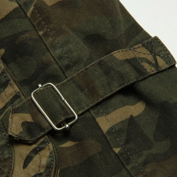 Военна мъжка памучна камуфлажна ежедневна мъжка жилетка с V-образно деколте Инструменти Без ръкави с много джобове Външна жилетка