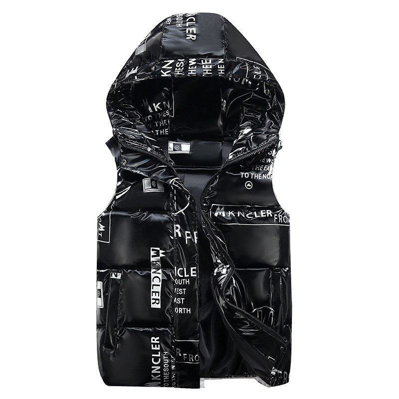 DIMUSI Зимни мъжки жилетки Якета без ръкави Мъжка жилетка с качулка с памучна подплата Модни мъжки топли ветровки Жилетки Облекло