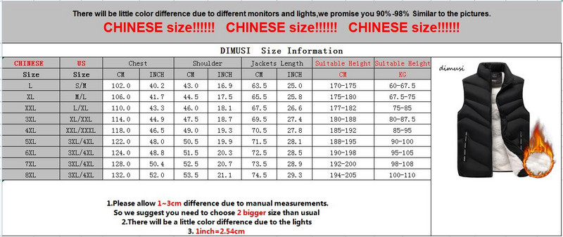 DIMUSI Мъжко яке Без ръкави Жилетка Зимна мъжка поларена топла жилетка Палта Мъжки ветровки Термални удебелени жилетки Маркови дрехи