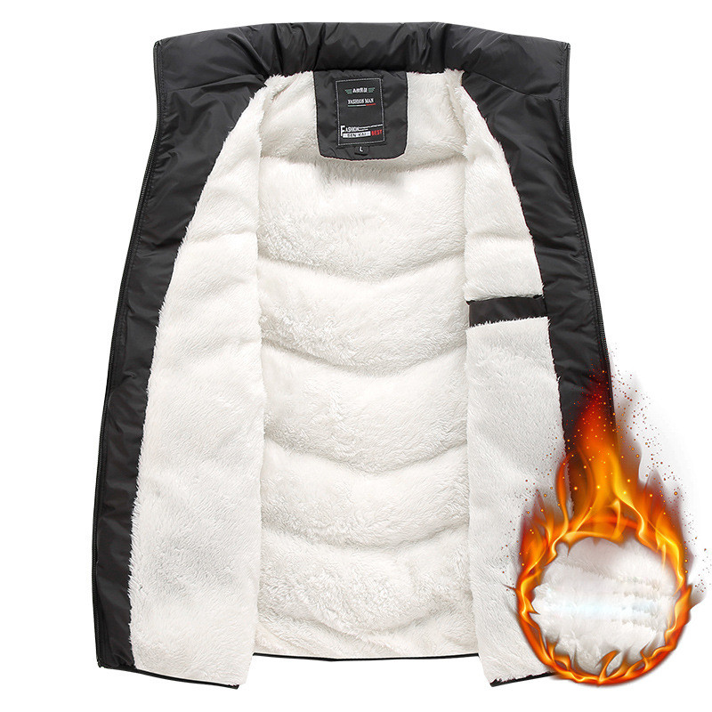 DIMUSI Мъжко яке Без ръкави Жилетка Зимна мъжка поларена топла жилетка Палта Мъжки ветровки Термални удебелени жилетки Маркови дрехи
