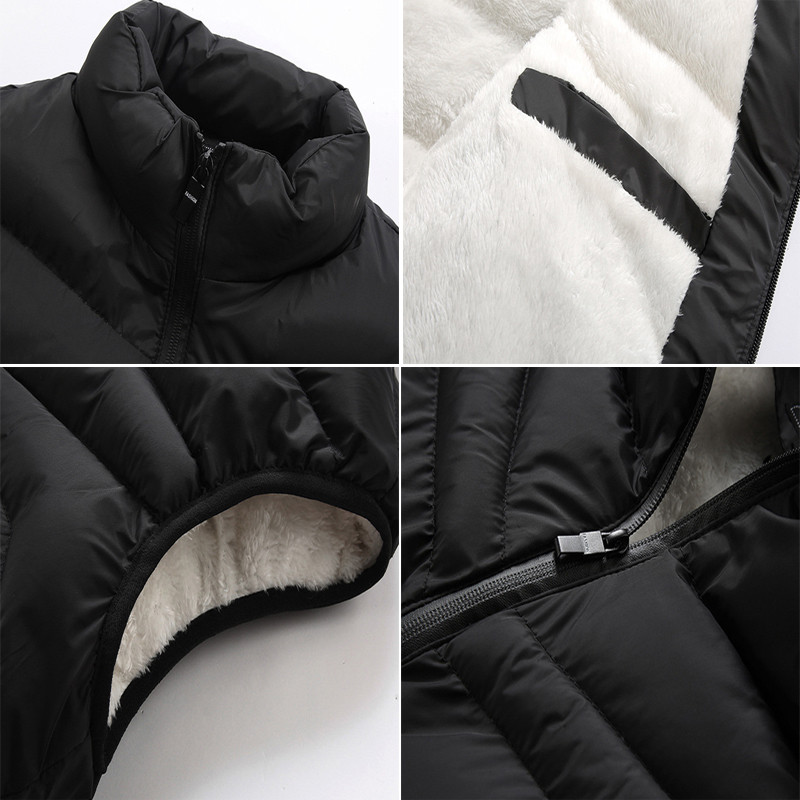 DIMUSI Мъжко яке Без ръкави Жилетка Зимна мъжка поларена топла жилетка Палта Мъжки ветровки Термални удебелени жилетки Маркови дрехи