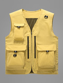 Пролет Лято Работна жилетка Мъжка външна жилетка с множество джобове Риболовна жилетка Голям размер Якета без ръкави Работно облекло Жилетка Мъжко палто