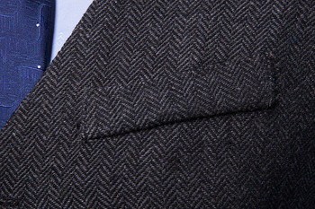 Ασιατικό μέγεθος Ανδρικά γιλέκα κοστούμι με λαιμόκοψη V 2023 Άνοιξη Καλοκαίρι Νέος Άνδρας Euro-Us Μονόστομο μαύρο χακί γιλέκο