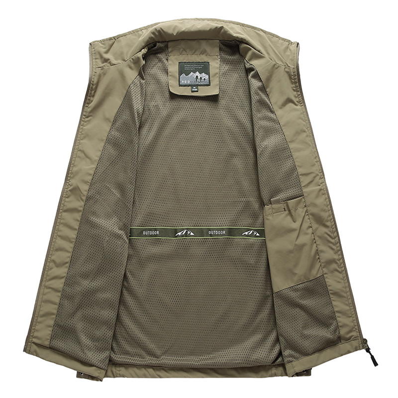 2023 Ново яке за рибарска жилетка Бързосъхнеща мрежеста жилетка Vestt с много джобове Мрежеста жилетка Външна жилетка Лятна мрежеста жилетка с няколко джоба 7XL