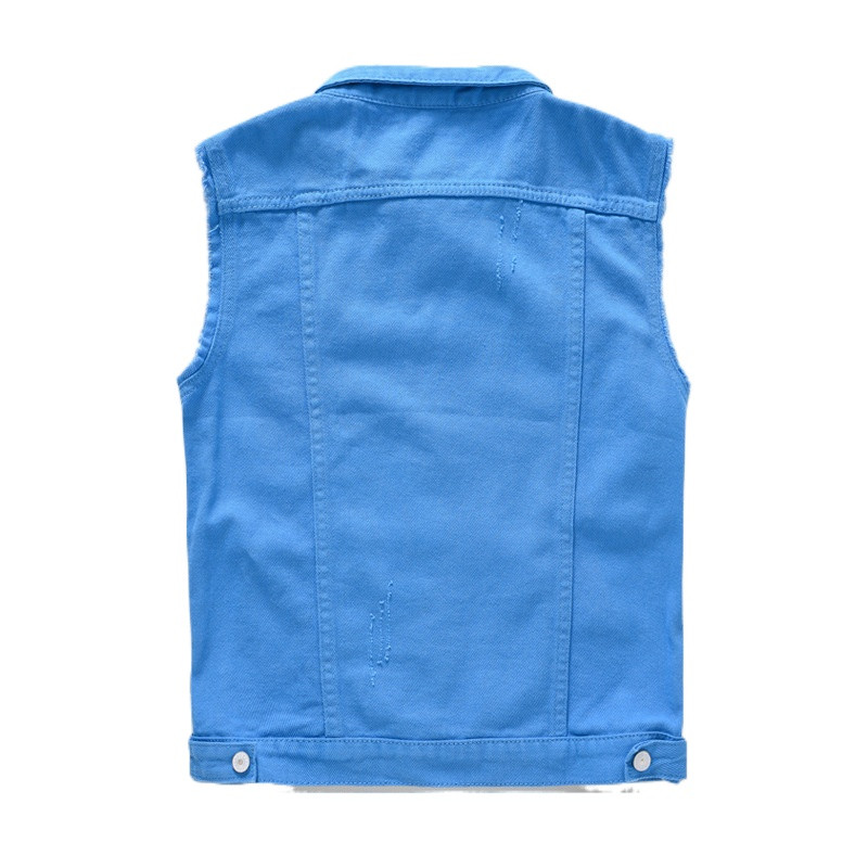 Нова синя дънкова жилетка 2022 Лятна мъжка дънкова жилетка 5XL Тънки дънкови якета Мъжка жилетка без ръкави Slim Fit Ежедневно мъжко дънково палто