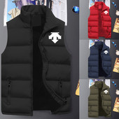 Új divatos kabát mellény Pár színes puffer dzsekik mellény férfi ujjatlan kabát női vattás kabát mellény felsők M-5XL