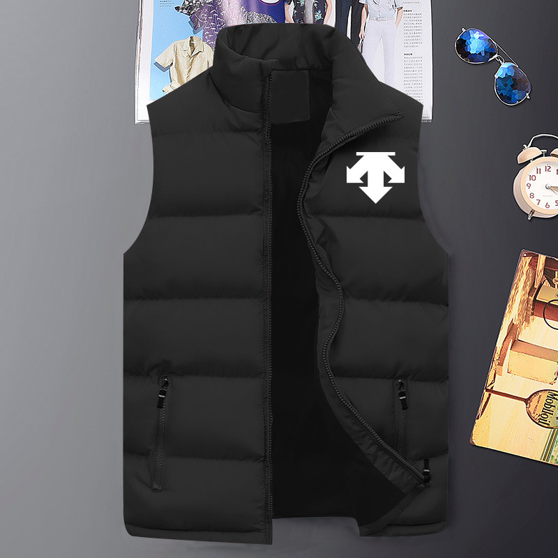 Нова мода Пухено яке Жилетка Двойка Цветни пухени якета Жилетка Мъжко палто без ръкави Дамско ватирано яке Жилетки Топове M-5XL