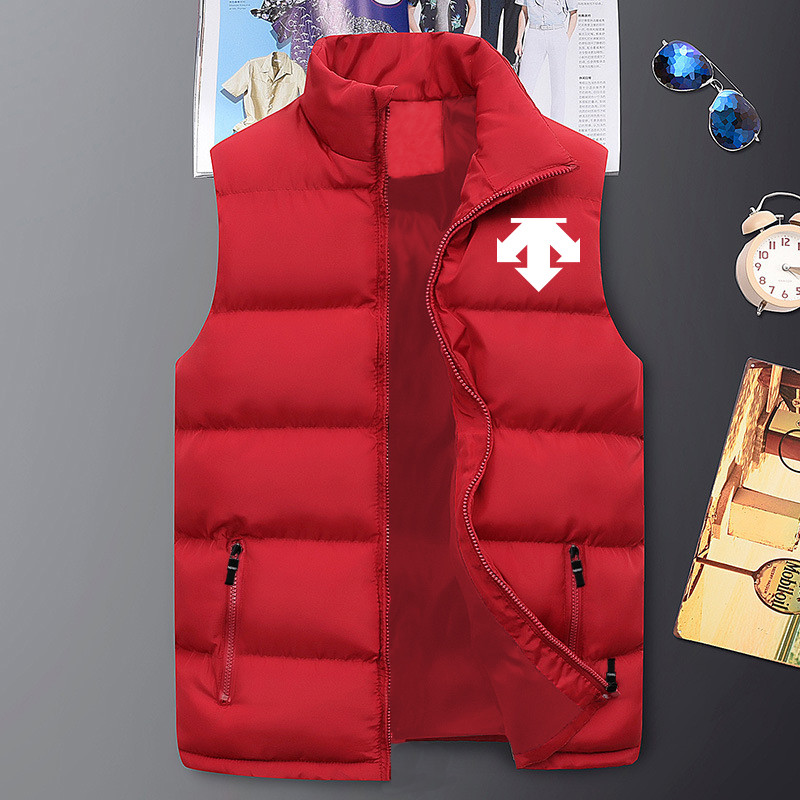 Нова мода Пухено яке Жилетка Двойка Цветни пухени якета Жилетка Мъжко палто без ръкави Дамско ватирано яке Жилетки Топове M-5XL