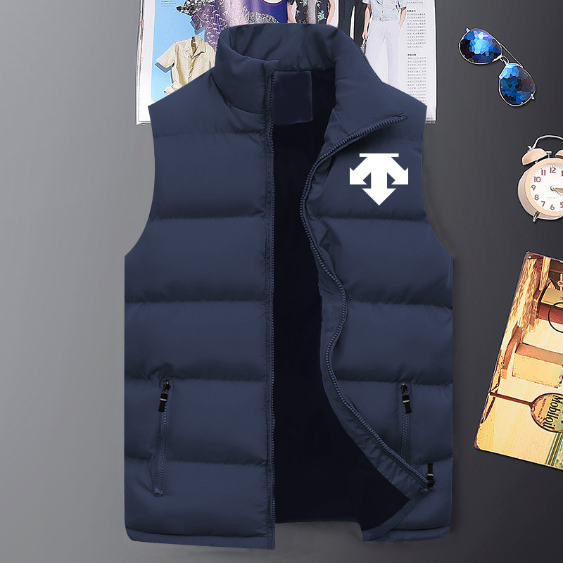 Нова мода Пухено яке Жилетка Двойка Цветни пухени якета Жилетка Мъжко палто без ръкави Дамско ватирано яке Жилетки Топове M-5XL