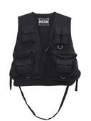 Multi Pockets Cargo taktikai mellény Teljesen illeszkedő stílusos BF férfi funkcionális katonai ujjatlan kabát női hip-hop utcai viselet mellények