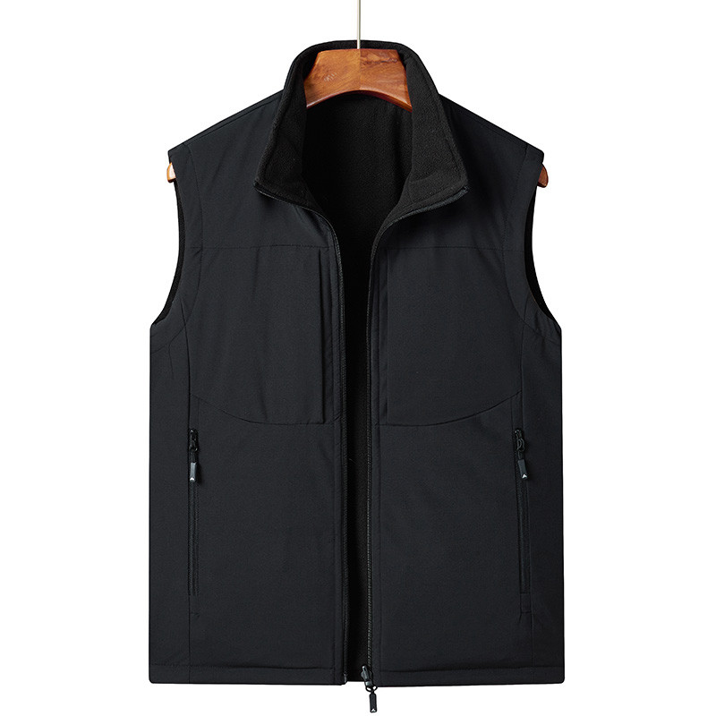 Маркова горна жилетка Мъжко яке без ръкави с множество джобове Мъжки голям размер 5XL Фотографска жилетка Мъжка двулицева жилетка Homme