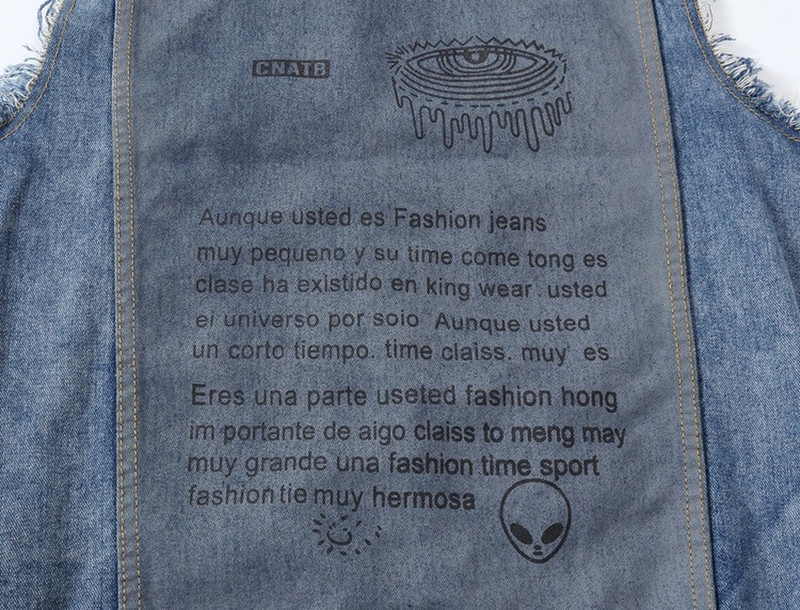 2022 Скъсано дънково яке Мъжка дънкова жилетка Хип-хоп Джинкови палта Жилетка Мъжко каубойско яке без ръкави Мъжки потник Плюс размер 5XL