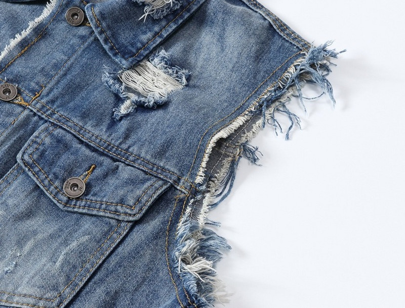 2022 Скъсано дънково яке Мъжка дънкова жилетка Хип-хоп Джинкови палта Жилетка Мъжко каубойско яке без ръкави Мъжки потник Плюс размер 5XL