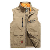2023 Мъжка модна пролетна бързосъхнеща жилетка с яка за риболовна стойка Мъжка есенна жилетка за фотограф на открито Жилетка за планинарство Мъжки