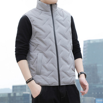 Стилно яке без ръкави, палта, зимна марка, корейски размер, ежедневна есенна жилетка, мъжка жилетка M-5XL, модна мъжка