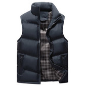 Férfi mellény Őszi téli ujjatlan dzsekik Jaqueta Masculina Chalecos férfi alkalmi mellény Veste Homme Gilets 4XL márkájú ruházat