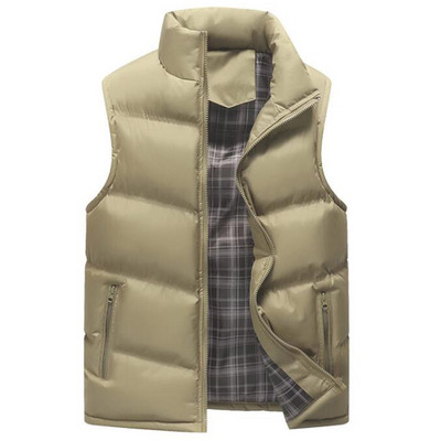 Férfi mellény Őszi téli ujjatlan dzsekik Jaqueta Masculina Chalecos férfi alkalmi mellény Veste Homme Gilets 4XL márkájú ruházat