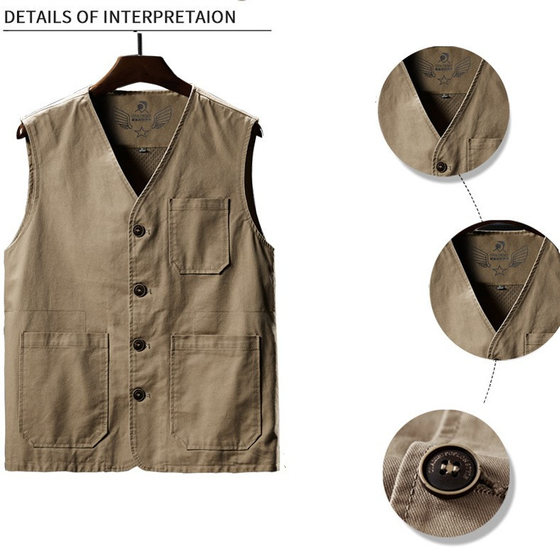 Лятна тактическа туристическа риболовна жилетка Мъжки джобове Фотографска жилетка Мрежеста карго яке без ръкави Многоджобна жилетка с инструменти M-8XL