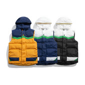 Корейска мода Мъжки жилетки без ръкави Есен Зима Мъжки жилетки Палта Мъже Жени Стойка яка Топли улични дрехи 5XL