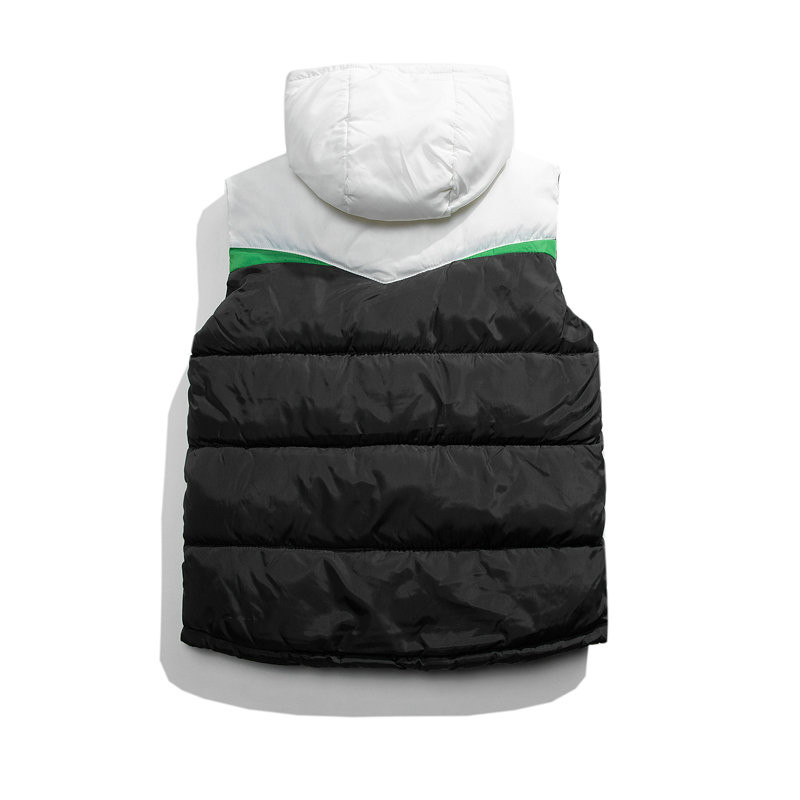 Корейска мода Мъжки жилетки без ръкави Есен Зима Мъжки жилетки Палта Мъже Жени Стойка яка Топли улични дрехи 5XL