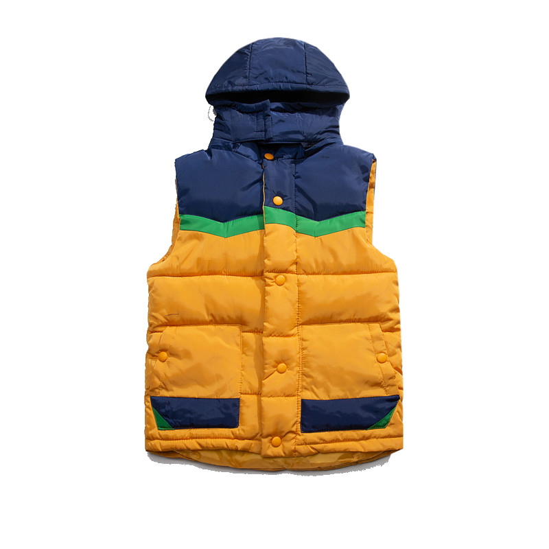 Корейска мода Мъжки жилетки без ръкави Есен Зима Мъжки жилетки Палта Мъже Жени Стойка яка Топли улични дрехи 5XL