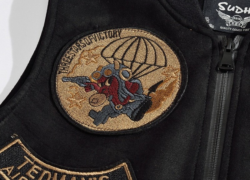 Kevad-sügis kuum uus 2023 must ühevärviline teksariidest vest meeste punkroki stiilis vest, mootorratta varrukateta jope suurus M-5XL