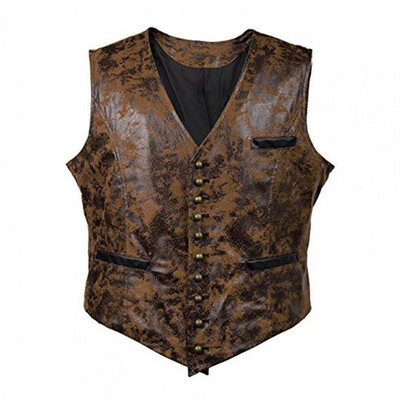 Dropshipping!!2021. aasta uus meeste vest Steampunk V kaelusega varrukateta vintage kevadvest Cosplay jaoks