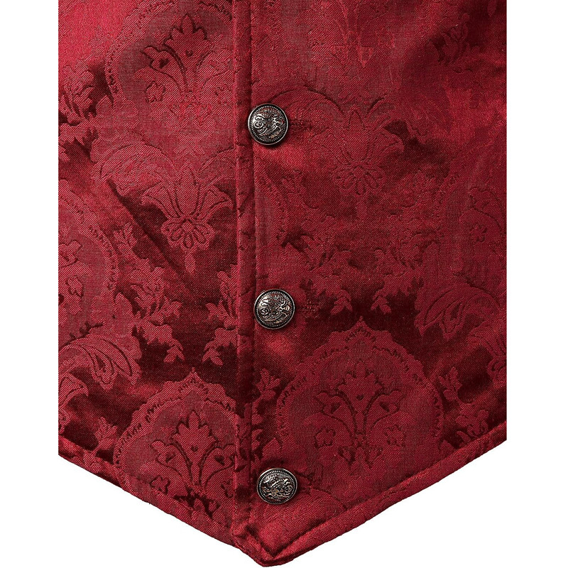 Gotinc мъжки викториански костюм жилетка стимпънк готически жилетка, мъжка ежедневна жилетка Хелоуин сценичен костюм