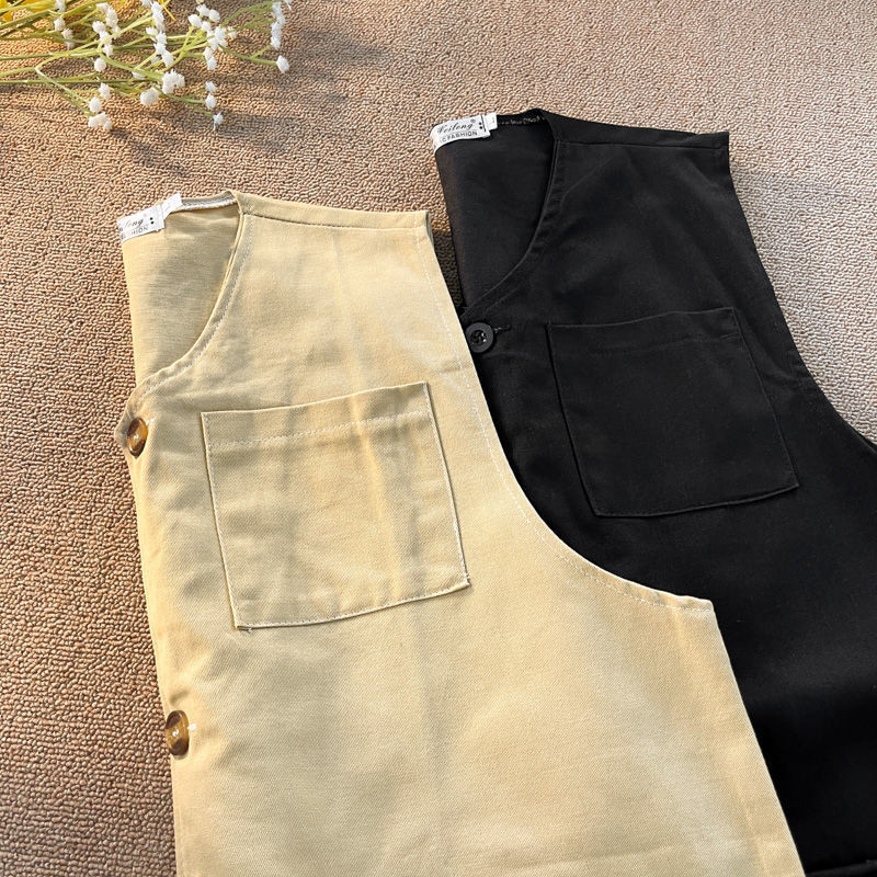 Лятна мъжка ежедневна памучна жилетка без ръкави с много джобове Работно яке без ръкави Жилетка с джобове