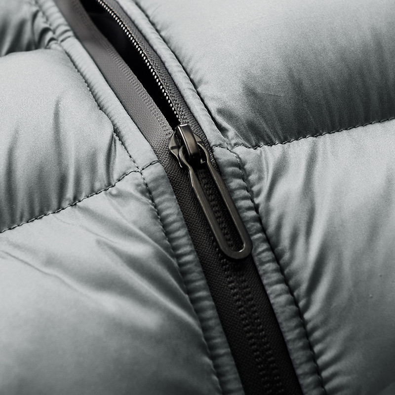 Мъжка жилетка Есен Зима Ежедневна жилетка с пух Мъжко яке без ръкави Топла мъжка жилетка със стойка яка Палта Плюс размер 6XL