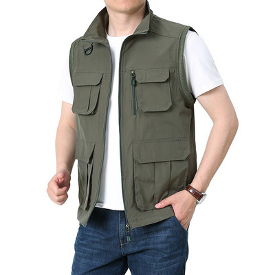 Ανδρικό πανωφόρι Windbreaker Camping Outdoor Military Ανδρικά ρούχα γιλέκο μοτοσυκλετιστή Sports Elegant Designer Mesh
