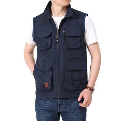 Ανδρικό πανωφόρι Windbreaker Camping Outdoor Military Ανδρικά ρούχα γιλέκο μοτοσυκλετιστή Sports Elegant Designer Mesh