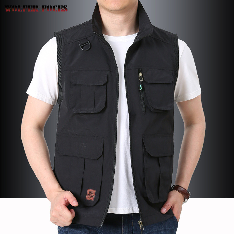 Мъжко палто Ветровка Къмпинг Открито Военно Мъжко облекло Мотоциклетна жилетка Спортно Елегантна дизайнерска мрежа