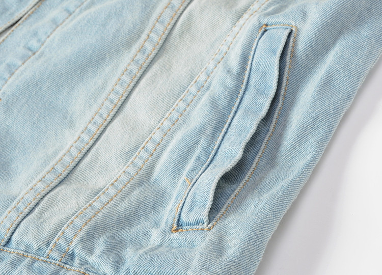 Мъжки мотоциклетни дънкови жилетки Якета Нова мода Мъжки тънки дънкови палта Жилетки Пънк стил Множество джобове Дънки Жилетка Размер 5XL