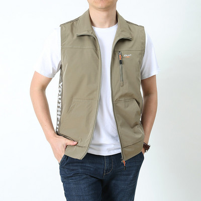 Kalapüük fotograafia Matkavest Meeste Välispordi Vest Mitme taskuga Tööriided Suvised Taktikalised Õhukesed jakid Suuremõõdulised vestid