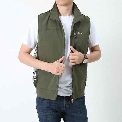 Kalapüük fotograafia Matkavest Meeste Välispordi Vest Mitme taskuga Tööriided Suvised Taktikalised Õhukesed jakid Suuremõõdulised vestid