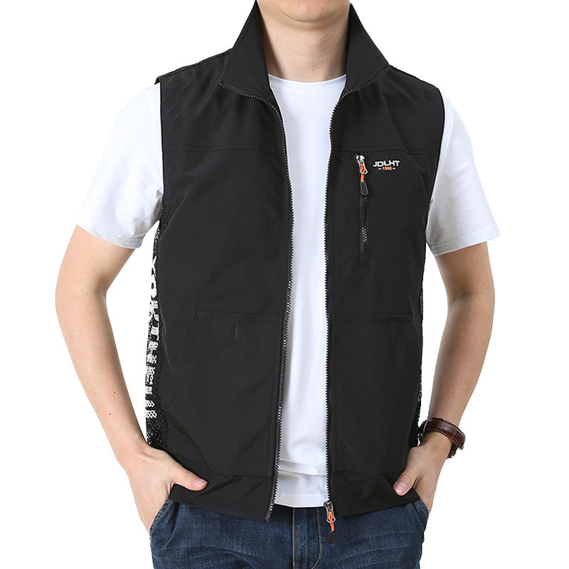 Kalapüük fotograafia Matkavest Meeste Välispordi Vest Mitme taskuga Tööriided Suvised Taktikalised Õhukesed jakid Suuremõõdulised vestid