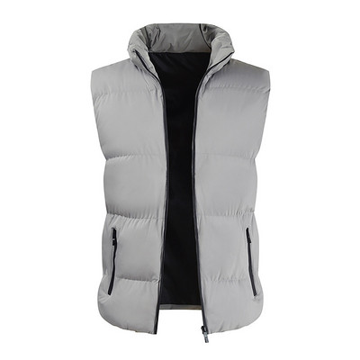Нови зимни палта за мъже Топли жилетки Мъжки ежедневни зимни топли жилетки с цип без ръкави Яке Палто Горни дрехи chaleco hombre