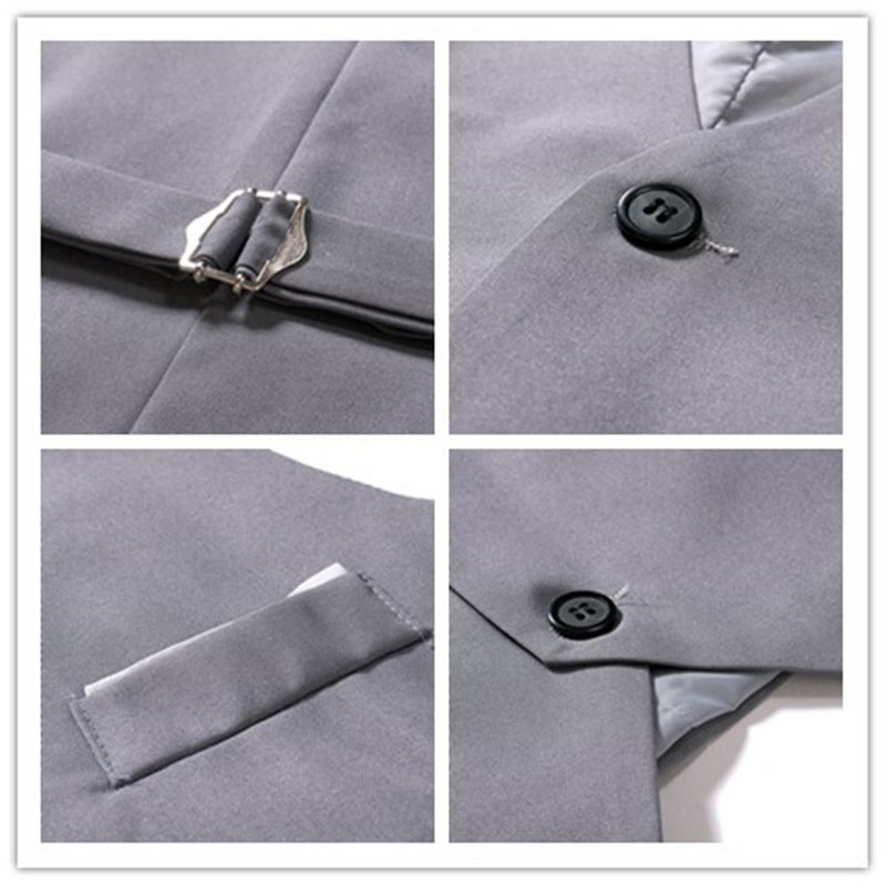 Мъжки жилетки Костюми Жилетка Корейски бизнес сватбени плътни Trajes Elegante Para Hombres Мъжко официално бизнес яке без ръкави