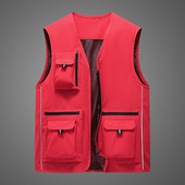MAN VEST Mesh Ανδρικά μπουφάν πολλαπλών τσέπης Tactical Military Camping Καλοκαιρινό ανδρικό παλτό Κυνήγι Ρούχα ψαρέματος Γιλέκο εργασίας Cool