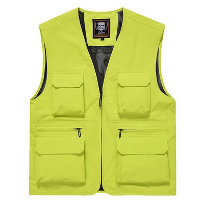 Καλοκαιρινό γιλέκο Mesh Άνδρας Tactical Military Αμάνικο Parka Work Μοτοσικλετιστή Μπουφάν Spring Jumper Gilets Camping Multi-Pocket