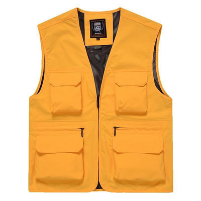 Καλοκαιρινό γιλέκο Mesh Άνδρας Tactical Military Αμάνικο Parka Work Μοτοσικλετιστή Μπουφάν Spring Jumper Gilets Camping Multi-Pocket