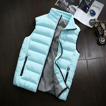 2020 Φθινόπωρο Χειμώνας Νέα Ανδρικά Γιλέκα Μπουφάν Μόδα Κορεατικού Στιλ Αμάνικο Ζεστό Ανδρικό Γιλέκο Casual Street Wear Γιλέκο Hombre M-5XL