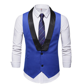 Ανδρικό γιλέκο Gentleman νεανικό casual κοστούμι Γιλέκο Homme Jacket Γιλέκο Gilet Chalecos Para Hombre Erkek Yelek 3 Χρώμα