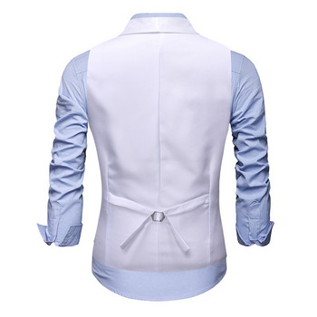 Ανδρικό γιλέκο Gentleman νεανικό casual κοστούμι Γιλέκο Homme Jacket Γιλέκο Gilet Chalecos Para Hombre Erkek Yelek 3 Χρώμα