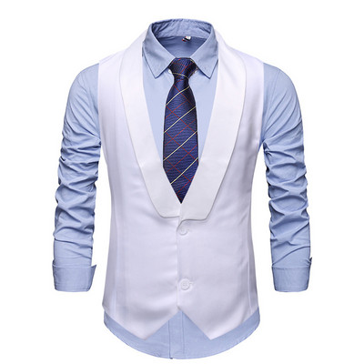 Ανδρικό γιλέκο Gentleman νεανικό casual κοστούμι Γιλέκο Homme Jacket Γιλέκο Gilet Chalecos Para Hombre Erkek Yelek 3 Χρώμα