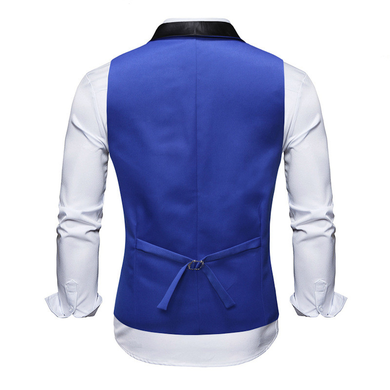 Мъжка жилетка Джентълмен младежки ежедневен костюм жилетка Homme яке жилетка жилетка Chalecos Para Hombre Erkek Yelek 3 цвята