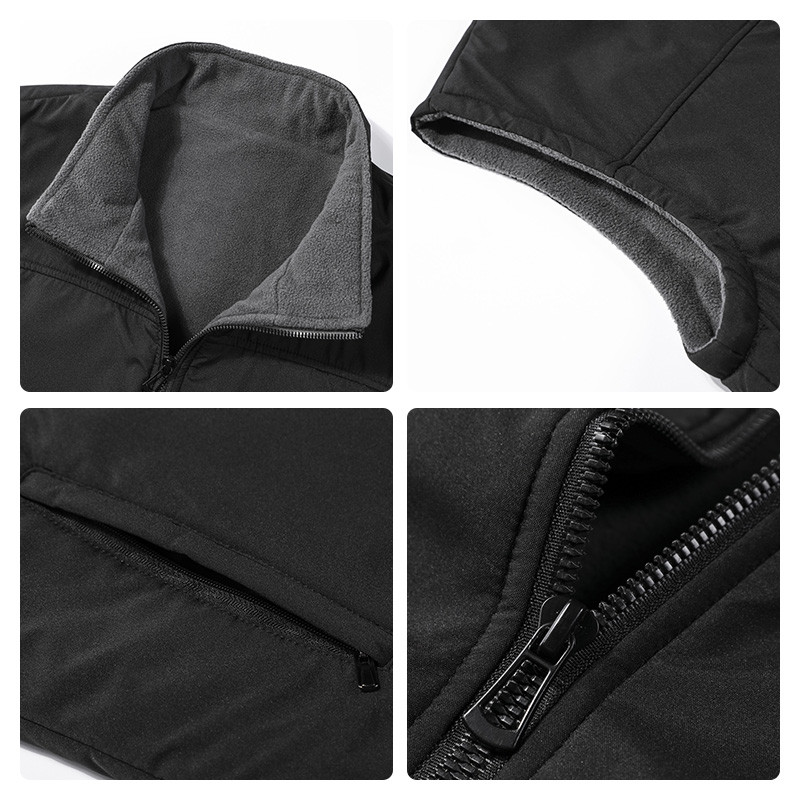 Muškarci, jesen 2023, nova debela jakna bez rukava, prsluk, muški zimski ležerni topli prsluci, vanjska odjeća bez rukava, jakna od flisa 5XL